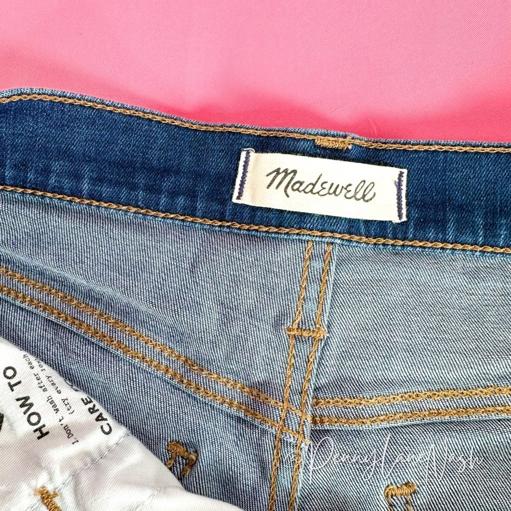 Madewell High Rise Cuffed Denim Cut Off Shorts - Picture 6 of 9